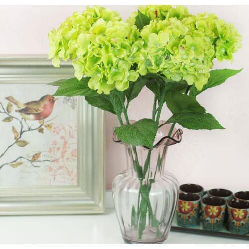 Single small guelder artificial flower silk flower high quality hydrangea home decoration flower