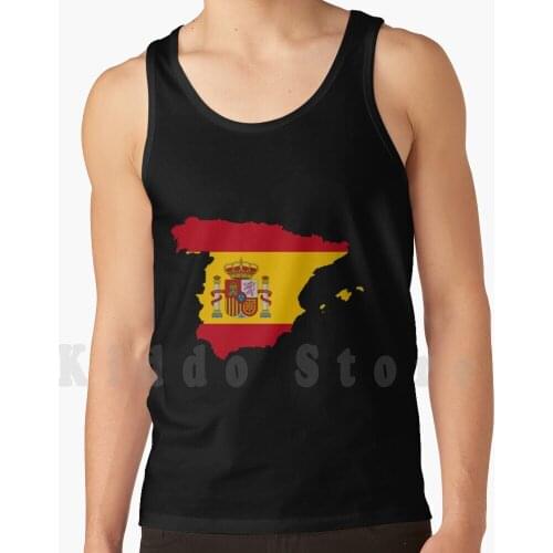 Spain.spain Gift.spain Design.spain Illustration.illustration.design.flag.country. Tank Tops Vest Sleeveless Love Cute
