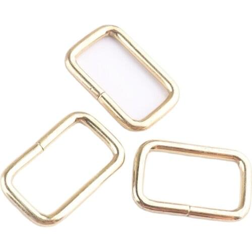 Square buckle 19mm（3/4inch）Handbag Leather Bag Purse Strap Belt Web Rectangle Square D Ring Buckle Clasp Dog Collor DIY Handmade