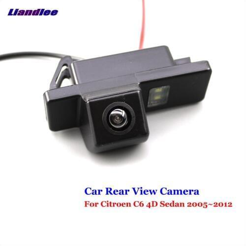 Liandlee Car Backup Parking Camera For Citroen C6 4D Sedan 2005~2012 Rear View Reverse Camera Integrated CCD HD