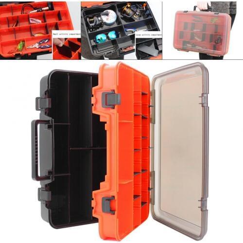 Multifunction Double Sided Thicken Portable Large Fishing Tackle Boxes Fishing Reel Line Lure Tool Storage Box