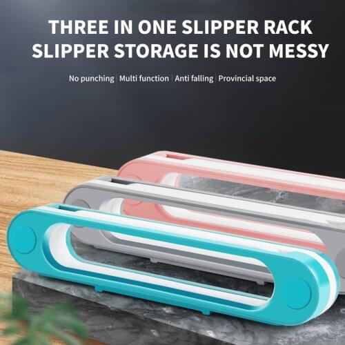 One-to-three Wall-mounted Folding Storage Shoe Rack Punch-free Folding Shoe Rack Bathroom Storage Artifact