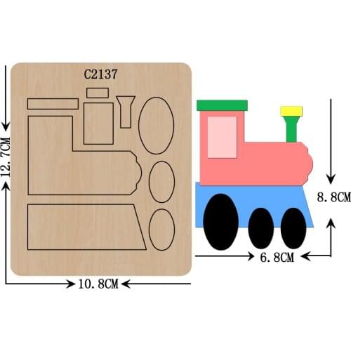 New train Wooden die Scrapbooking C2137 Cutting Dies