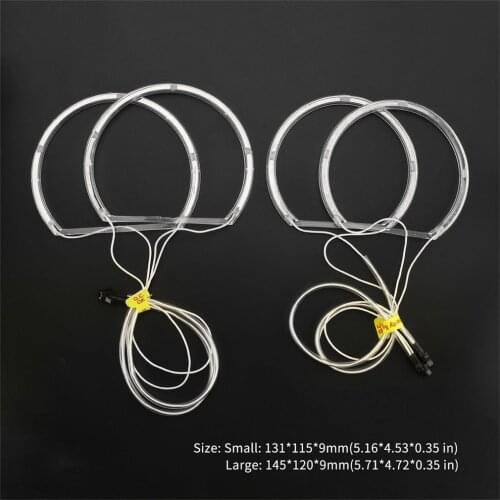 New Professional Non-HID Halogen Headlight White/Yellow LED CCFL Angel Eyes Halo Rings Kit for E46 3 Series 1999-2004