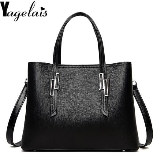 Women Fashionable Genuine Leather Messenger Bag Female High Quality Elegant Shoulder Totes Ladies Luxury Large Capacity Handbags