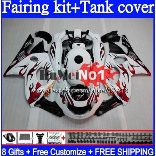 Thundercat For YAMAHA YZF-600R YZF 600R 38MC.7 YZF600R 1996 1997 1998 1999 2000 2001 96 97 98 99 00 01 02 Red flames Fairing