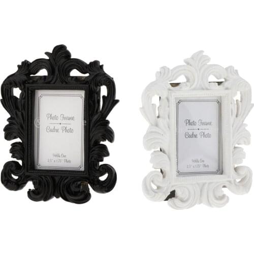 Vintage Photo Frame Freestanding Resin Picture Frame Photo Holder Home Ornaments Tabletop Cafe Office Shop Display