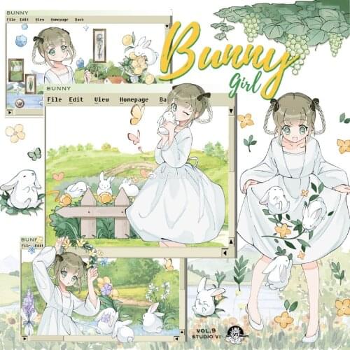 1 Loop New 2021 Collection Musician Fairy Cat Witch Cute Girl Washi Tape Sample