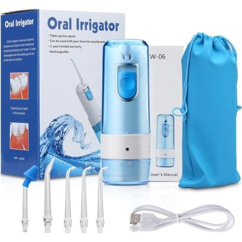 150ML Water Tank Waterproof Teeth Cleaner Oral Irrigator USB Rechargeable Water Flosser Portable Dental Water Jet