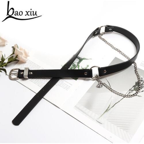 2019 Fashion Punk Rock chain Belt Body Bandage Punk Harajuku Harness Waist Chain Belt Punk Women Belt Straps accessories