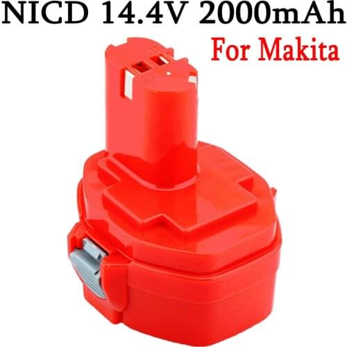 PA14 Rechargeable Battery 14.4V 2000mAh Ni-CD Replacement Battery for Makita 1420 1422 1433 1434 6228D 6281D 6280D 1051D 6233D