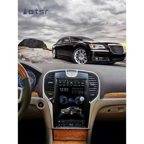 Android 9.0 Tesla style 13.3" Car DVD GPS navigation for Chrysler 300C 2013-2019 Car radio player Auto stereo head unit recorder