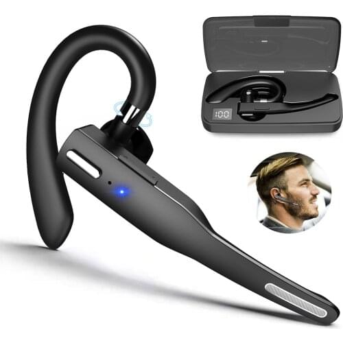 2021 NEW Bluetooth Business Earphone Wireless Earbuds Single Handsfree for Driving HD Call Noise Canceling Headphone Microphone