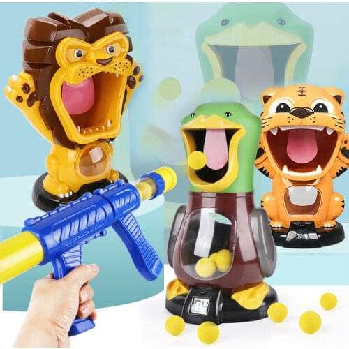 Childrens Soft Bullet Gun Score Target Duck Children Shooting Toys Shooter Foam Ball Battle Toy Air Power Air Electronic Game