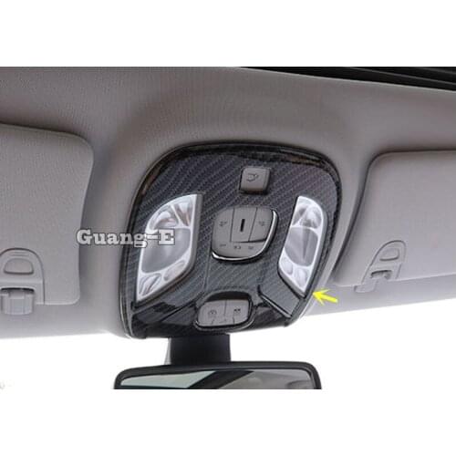 For Jeep Compass 2017 2018 2019 2020 Car Inner Cover Stick Front Head Read Reading Switch Light Lamp Frame Trim 1pcs