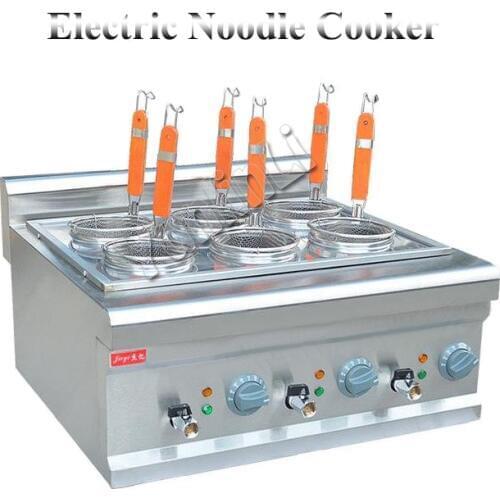 Electric Noodle Cooker Commercial Stainless Steel Noodle Cooking Machine Desktop Pasta Cooker Pasta Cooking Machine FY-6M