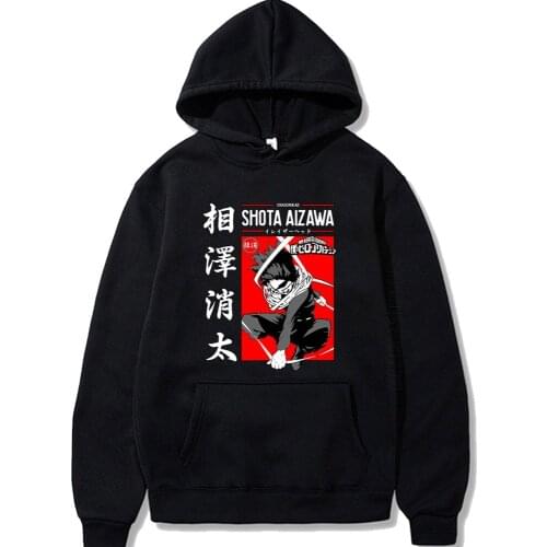 My Hero Academia Aizawa Shota Printing Men/Women Hoodie Long Sleeve Crew Neck Fashion Designer Streetwear