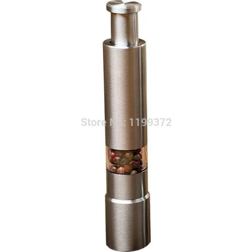 50pcs/lot Stainless Steel Tool Manual grinders trituration Mullers Pepper Grinder Pepper Muller seasoning Mill Mull