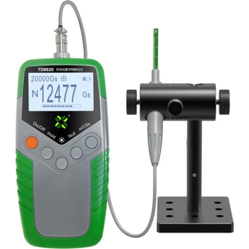 1% Accuracy Permanent Magnet Gauss Meter TD8620 Digital Tesla Meter Portable Magnetic Flux Meter Surface Magnetic Field Tester