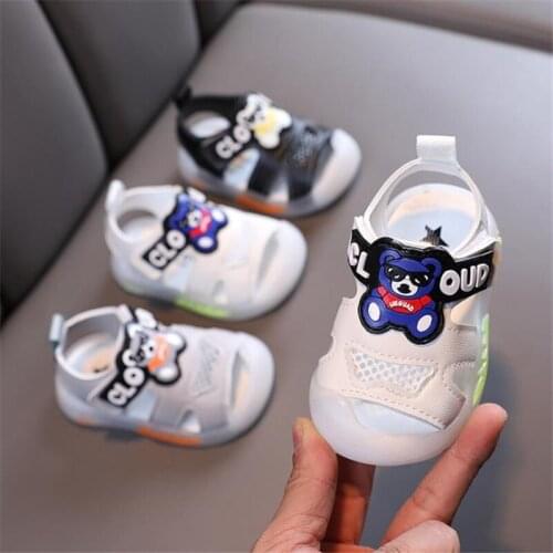 Summer of 2021 the new boys cartoon baotou, prevent children playing sandals recreational soft bottom baby toddler sandals