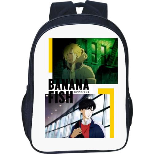 Anime Banana Fish Back Pack Anime Bookbag Children School Bags For Teenage Girls Bag Women Cute Rucksack Men Travel Backpack