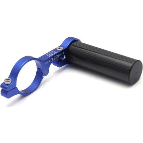 31.8mm Road Bicycle Bike Double Handlebar Extented Mount Carbon Fiber Extender Holder For Flashlight Extended for Cycle computer