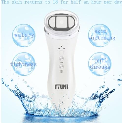 Ultrasonic Bipolar RF Radio Frequency Lifting Face Skin Care Massager Mini Hifu Machine Anti Wrinkle Facial Tightening Device