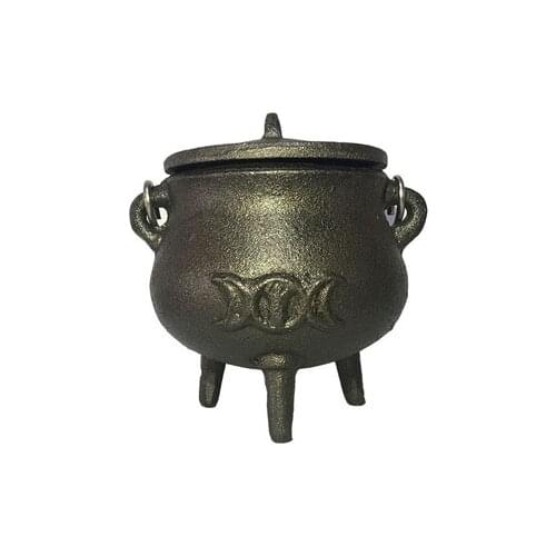 WICCA witch pot magic burning pot small three-phase moon Witch pot ritual props pot altar ritual supplies