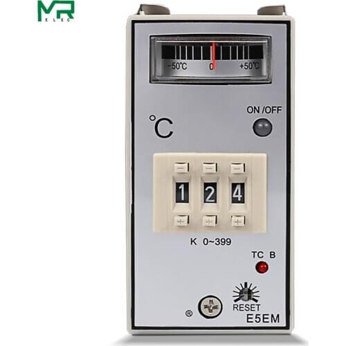 High quality E5EM-YR40K pointer temperature controller 0 ~ 999 degree oven, heating equipment thermostat K type