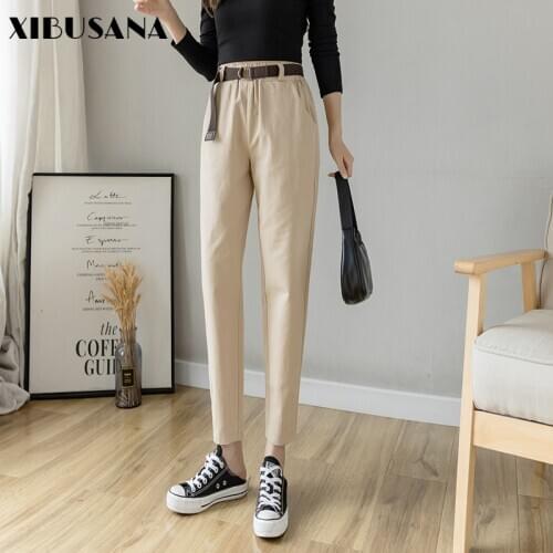 XIBUSANA Women's Cropped Trousers