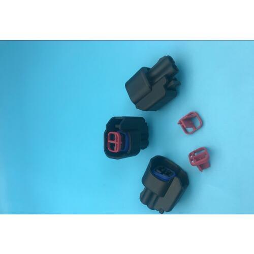 100pcs/lot DJH7021F-2.2-21 ls2 ls3 ev6 ev14 USCAR Fuel Injector Pigtail Connectors 2pins