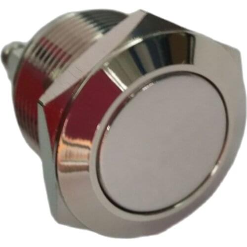 5 pieces 19mm Momentary normal closed NC waterproof anti-vandal metal electric pushbutton switches