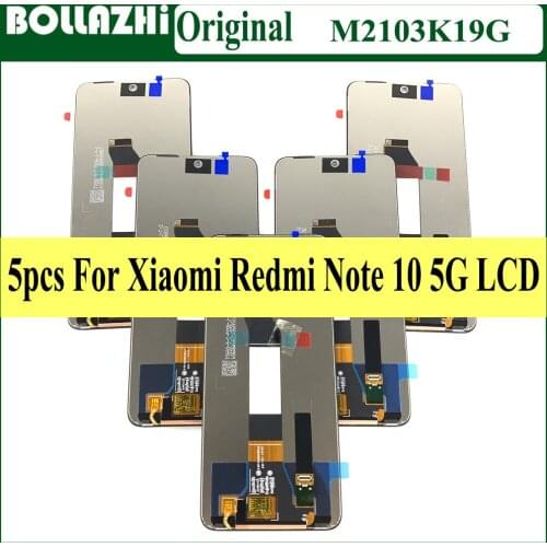 Lot 5 Piece Original 6.5” For Xiaomi Redmi Note 10 5G LCD M2103K19G Display Touch Screen Digitizer Assembly Replacement parts
