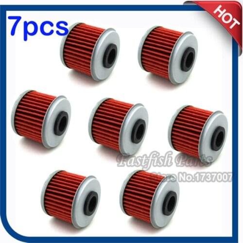 7 pcs/pack Oil Filter For CRF150F CRF150R CRF250R CRF450R CRF250X CRF450X TRX450R TRX450ER CRF150RB Dirt Bike