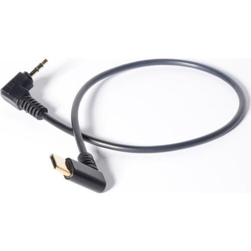 USB C to 2.5mm Audio Cable, 90 Degree Right Angle USB Type C to 2.5mm Male AUX Headphone Jack Cable 12inch/30cm