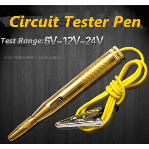 6V-24V Auto Circuit Tester Pen Universal Truck Outdoor Electrical Voltage Safety DC Automotive Tools Detect Accessories Outdoor