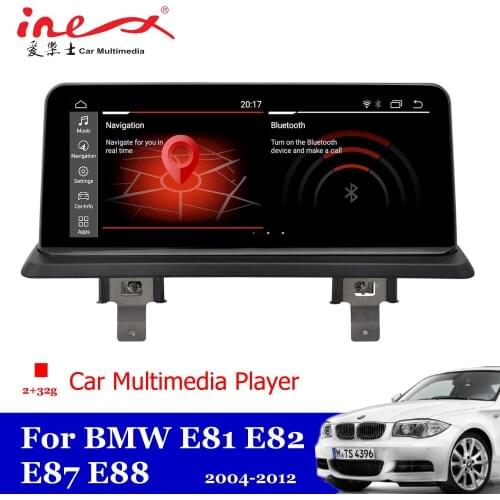 Inex Car Multimedia Player For BMW 1 Series E81/E82/E87/E88 2004-2012 Stereo Audio Video Android System 4+64G Auto Accessories