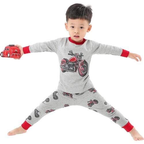 Children Summer Pajamas Set for Children Boys Girls Kids Home Clothing Baby Sleepwear Children Day Pijama Hombre Cartoon Cotton