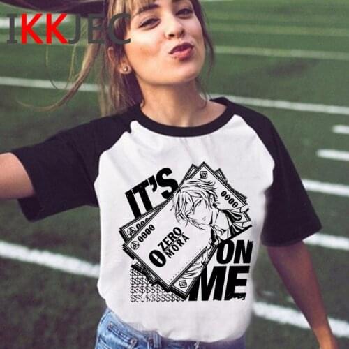 Genshin Impact t-shirt men print streetwear white t shirt aesthetic couple t shirt couple clothes