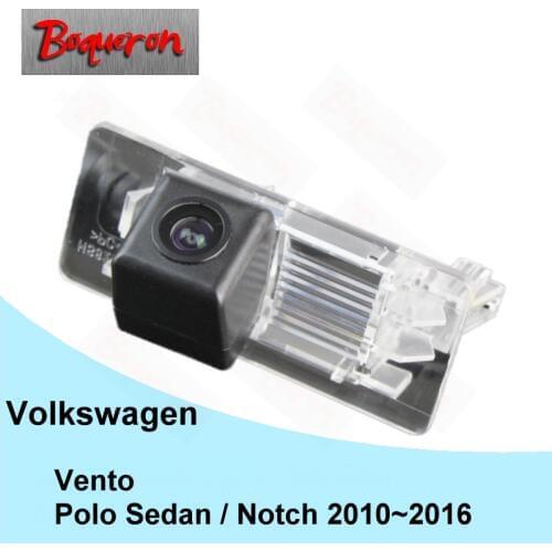FOR Volkswagen Vento / VW Polo Sedan / Notch 2010~2016 Car Rear View Camera HD CCD Night Vision Backup Reverse Parking Camera