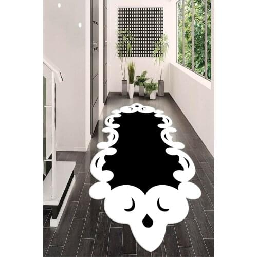 Luxury Black 3D Printing Carpets for Living Room Bedroom Area Rugs Geometric Alfombra Home Office Mat Round Carpet ковер tapis