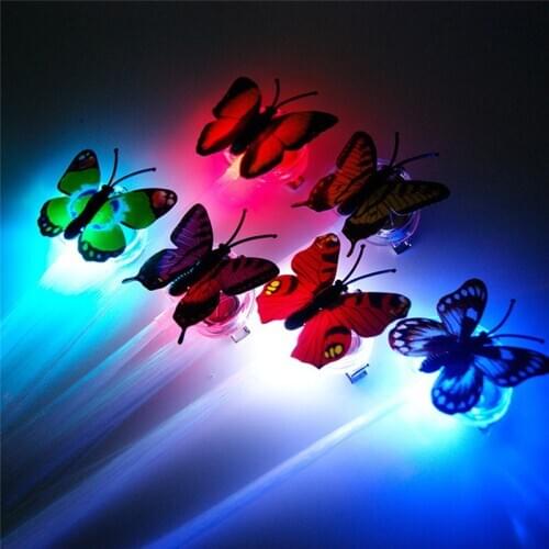 Colorful Luminous Braid Optical Fiber Wire Hairpin Glow Blinking Hair Clip Flash LED Braid Party Headwear Light butterfly Fiber