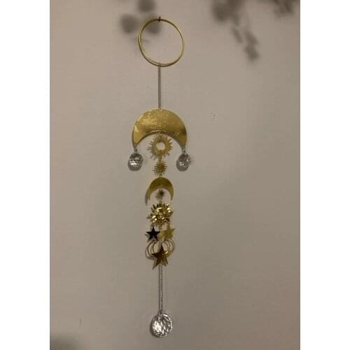 Sun Catcher Crystal Prism Window Room Door Decor Celestial RainbowWindow Hanging Gifts for Friends Home Decor Withy Sun Catchers