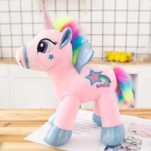 Unicorn horse children plush toys white pink horse unicorn doll kids stuffed toy Christmas gift