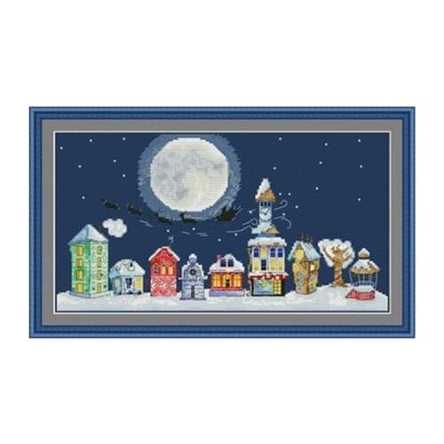 Moon Counted Cross Stitch 11CT 14CT 18CT DIY Chinese Cross Stitch Kits Embroidery Needlework Sets