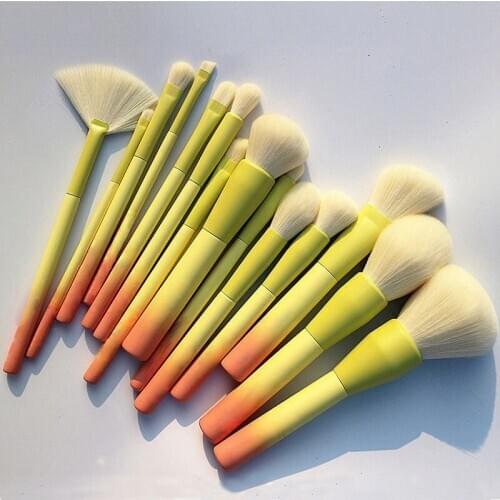 Gradient Color Makeup Brushes Set Soft Makeup Brushes Cosmetic Powder Blending Foundation Eyeshadow Blush Brush Kit Make Up Tool