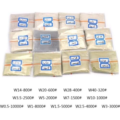 100 carats / 20g W0.5 to W40 Polishing Powder Diamond Micron Powder Polishing Tools For Gemstones Jade Ceramics Carbide