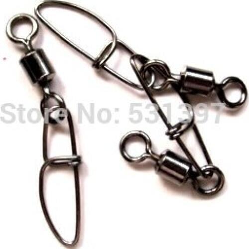 Rolling swivel with insurance snap