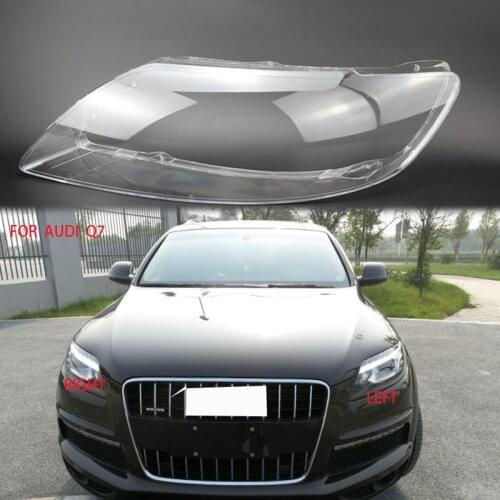 For audi q7 lens Transparent headlight housing Lens Glass Cover lampshade Lamp protection case Shell transparent 2010-2015 lens