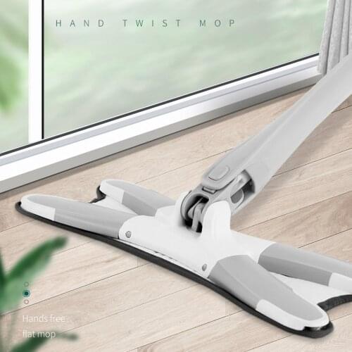 X-Type Microfiber Floor Mop Cloth Replaceable Hand Free Cleaner Dish Wash Mop Home Manual Cleaning Tool Extrusion Mop